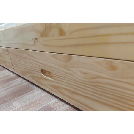 EU192 - Natural : Giường 2 Tầng, 2 Hộc Kéo + Cầu Thang Đảo Chiều, Giá Sách - Trên 1m / Dưới 1m4